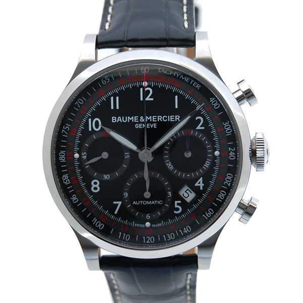 ボーム＆メルシェ　BAUME&MERCIER　ケープランド　クロノグラフ　MOA10042　ブラック　新品