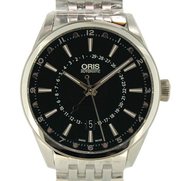 オリス　ORIS　アーティックス ポインタームーン デイト　761 7691 4054 M　メンズ　SS　ブラック　自動巻　42mm　新品