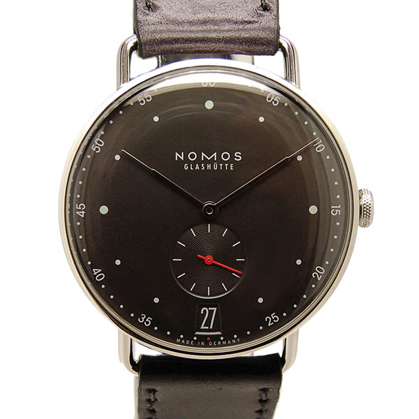 ノモス　NOMOS　メトロ 38 デイト　MT1B4UG2　38mm　手巻き　グレー　新品