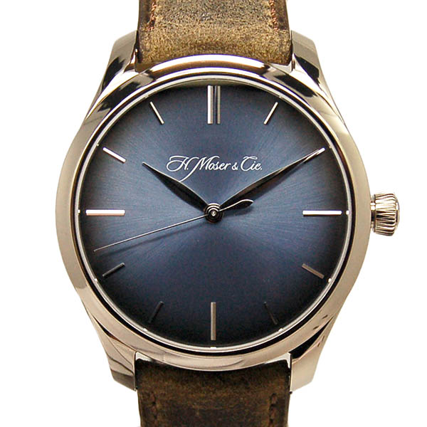 H．モーザー　H.MOSER&CIE　エンデバー　センターセコンド　1200-0201　18KWG　40mm　革ベルト　ブルー　新品