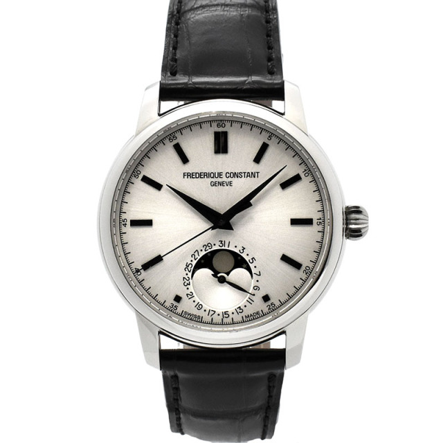 フレデリック・コンスタント　FREDERIQUE CONSTANT　クラシック ムーンフェイズ マニュファクチュール　FC-715S4H6　SS　シルバー　40.5mm　新品
