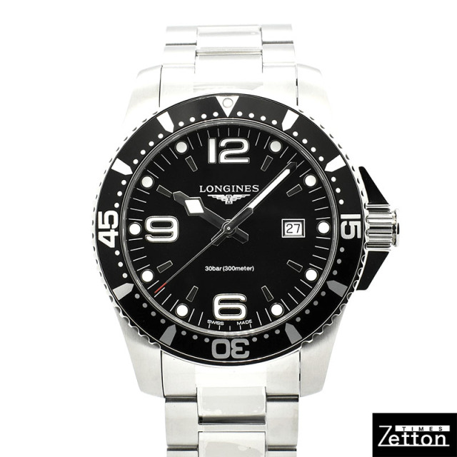 ロンジン　LONGINES　ハイドロコンクエスト　L3.840.4.56.6　44mm　クォーツ　新品