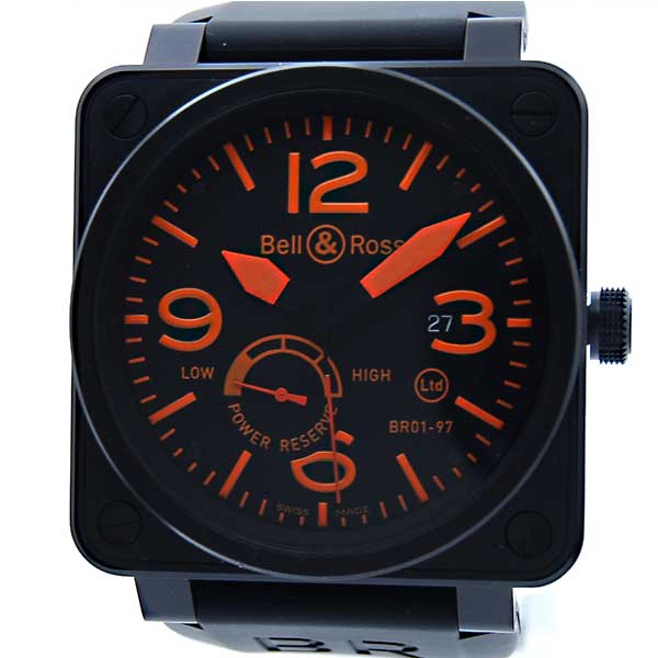ベル＆ロス　BELL＆ROSS　BR01-97-Orenge　46mm　パワーリザーブ　世界250本限定　新品