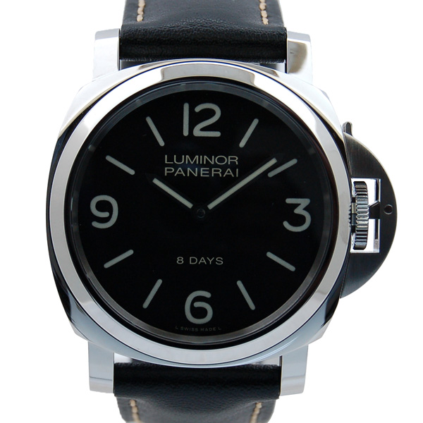 パネライ　PANERAI　ルミノールベース　8デイズ　アッチャイオ　PAM00560　SS　44mm　手巻き　ブラック　新品