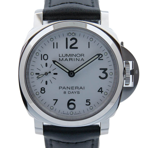 パネライ PANERAI ルミノールマリーナ 8デイズ アッチャイオ PAM00563 SS 44mm 手巻き ホワイト 新品 パネライ PANERAI ルミノールマリーナ 8デイズ アッチャイオ PAM00563 SS 44mm 手巻き ホワイト 新品