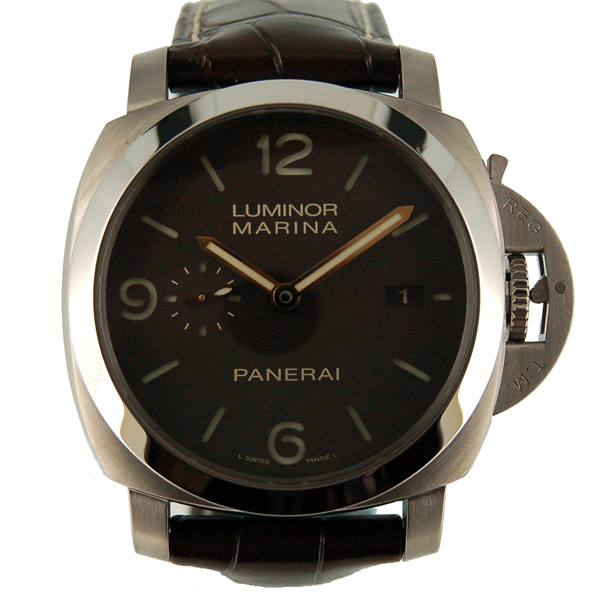 パネライ　PANERAI　ルミノール1950　3デイズ　PAM00351　44mm　自動巻　チタン　茶革ベルト　新品