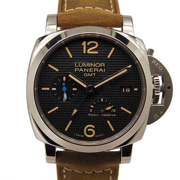 パネライ　PANERAI　ルミノール1950 3デイズ GMT パワーリザーブ アッチャイオ　PAM01537　42mm　新品