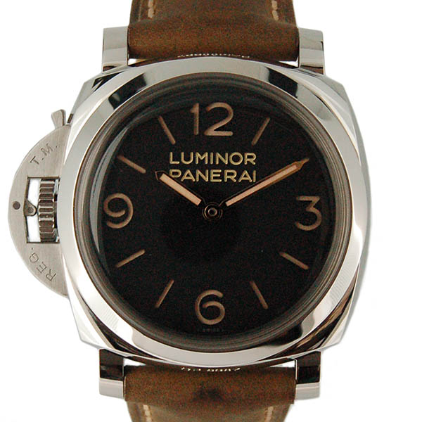 パネライ　PANERAI　ルミノール1950　3デイズ　レフトハンド　アッチャイオ　PAM00557　SS　47mm　手巻き　ブラック　新品【現品1点限りSALE】当店通常価格￥740,800