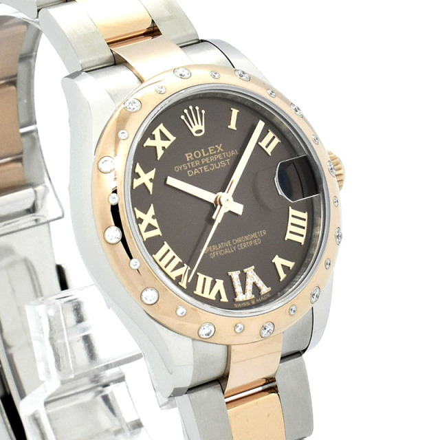 ロレックス ROLEX デイトジャスト 31 Ref.278341RBR チョコレート/VIダイヤ 新品