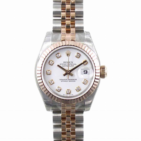 ロレックス　ROLEX　デイトジャスト　Ref.179171G　ホワイト10Pダイヤ