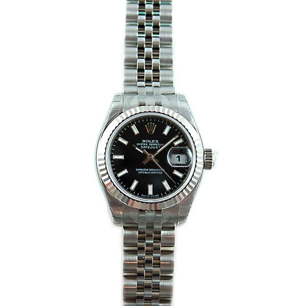 ロレックス　ROLEX　デイトジャスト　Ref.179174　レディース　ブラック