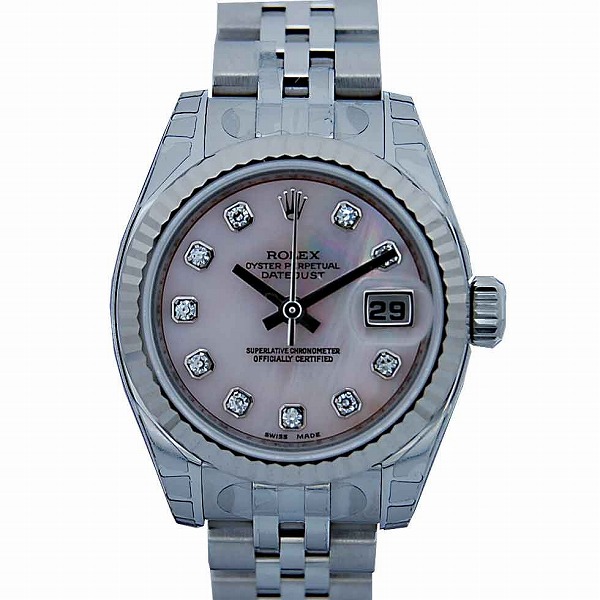 ロレックス ROLEX デイトジャスト Ref.179174NG ピンクシェル10P