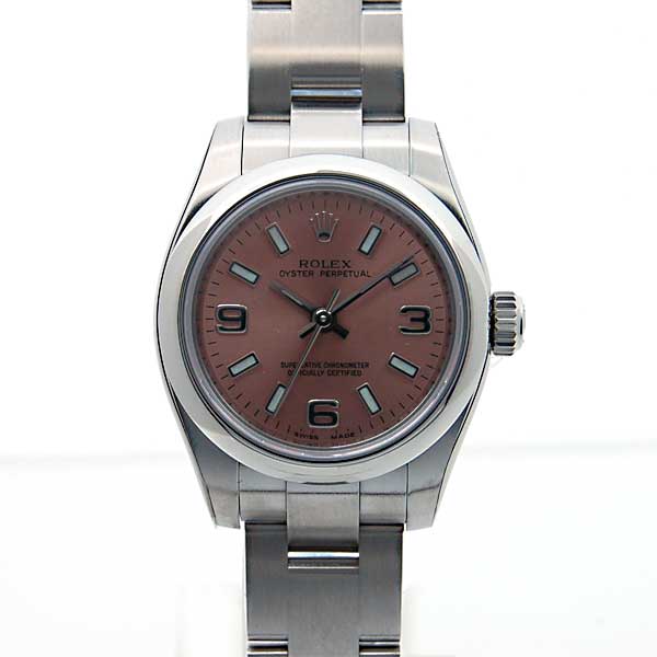 ロレックス　ROLEX　オイスターパーペチュアル　Ref.176200　 ピンク369　レディース　自動巻　26mm　新品