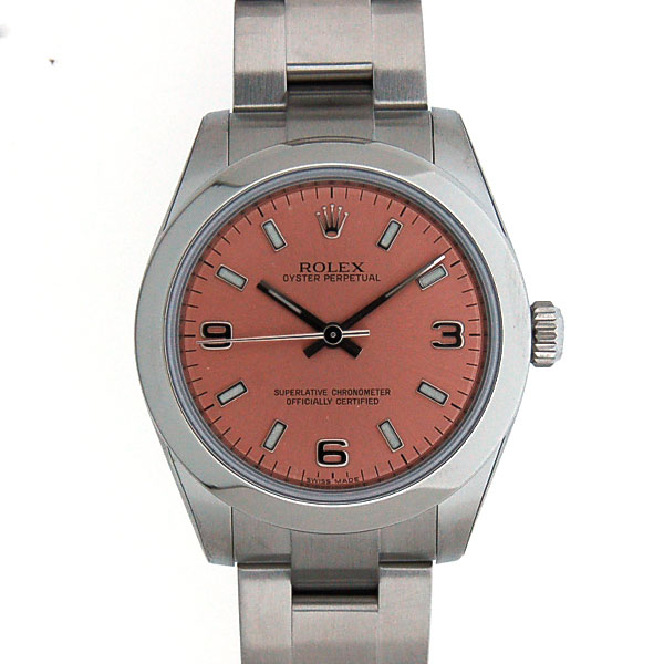ロレックス　ROLEX　オイスターパーペチュアル　Ref.177200　ピンク　SS　自動巻　新品