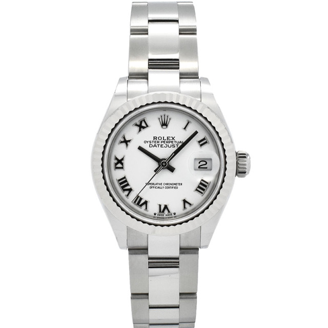 ロレックス　ROLEX　レディ デイトジャスト 28　Ref.279174　ホワイトローマ　SS×WG　新品
