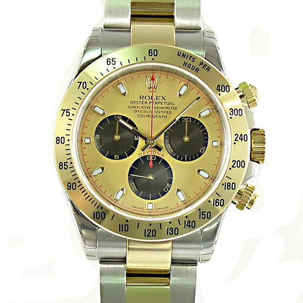 ロレックス　ROLEX　デイトナ　Ref.116523　K18コンビ　金×黒　赤針　希少！！