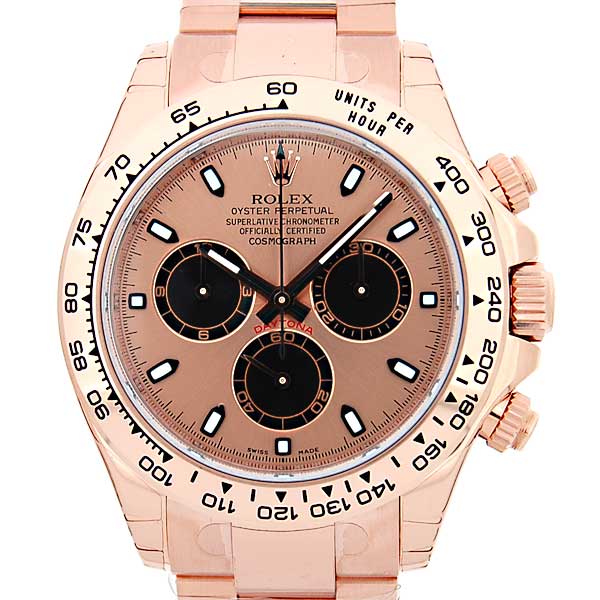 ロレックス　ROLEX　デイトナ　Ref.116505　K18PG　ピンクゴールド　金無垢　ピンク/ブラック　2008年新作