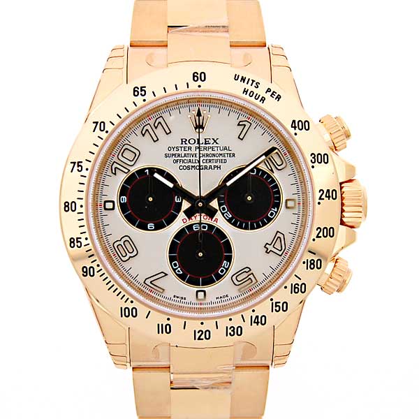 ロレックス　ROLEX　デイトナ　Ref.116528　K18YG　イエローゴールド　自動巻き　ホワイト　黒目玉　新品