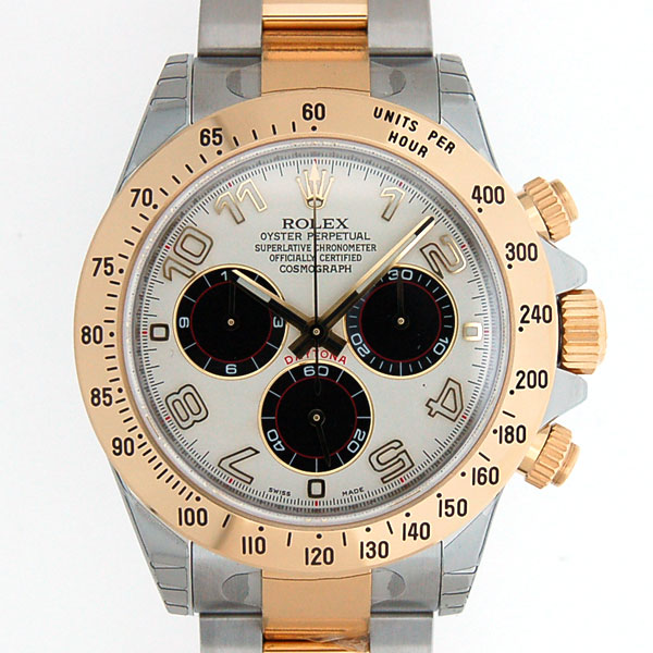 ロレックス ROLEX デイトナ コンビ 116523 白/黒 SS×YG 自動巻