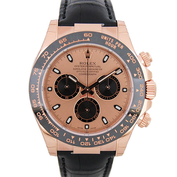 ロレックス　ROLEX　デイトナ　Ref.116515LN　K18RG　セラミックベゼル　40mm　ピンク/ブラック　革ベルト　新品