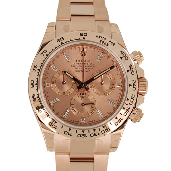 ロレックス　ROLEX　デイトナ　Ref.116505A　K18RG　エバーローズゴールド　バケットダイヤ　新品