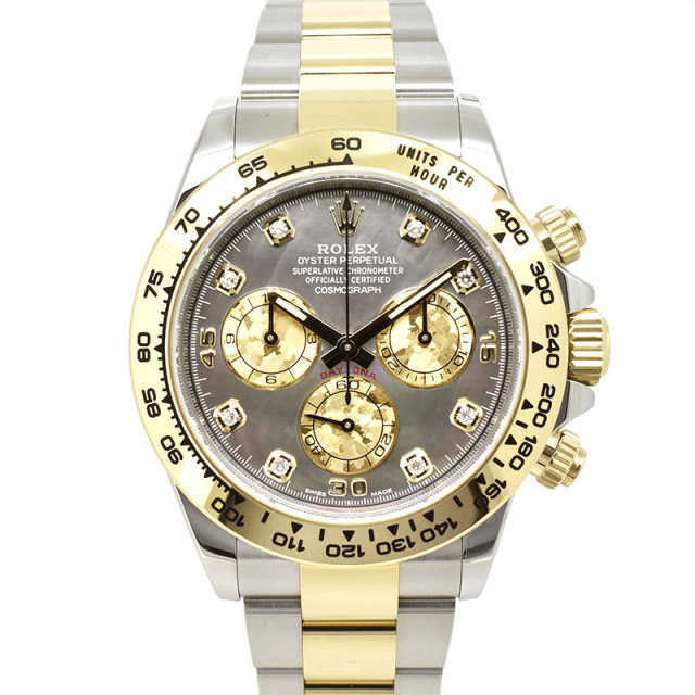 ロレックス　ROLEX　デイトナ　Ref.116503NG　ブラックシェル　8Pダイヤ　18KYG×SS　新品