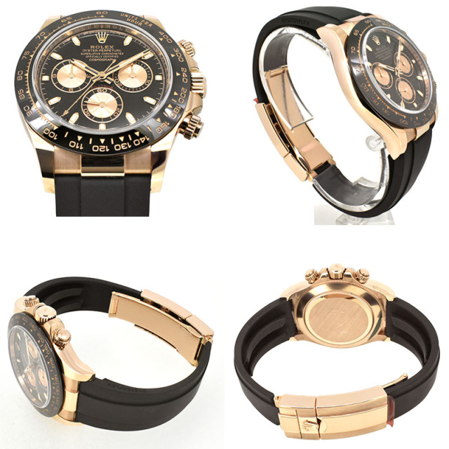 ロレックス ROLEX デイトナ Ref.116515LN 18KERG セラミックベゼル 40mm ブラック/ピンク オイスターフレックス 新品