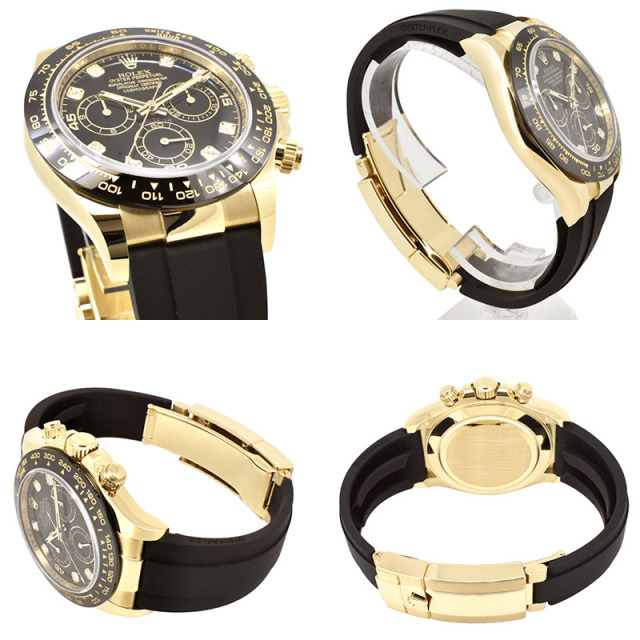 ロレックス ROLEX デイトナ 116518LNG 8Pダイヤ 18KYG 40mm ラバー