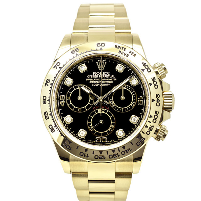 ロレックス　ROLEX　コスモグラフ デイトナ　Ref.116508G　ブラック　18KYG　8Pダイヤ　新品