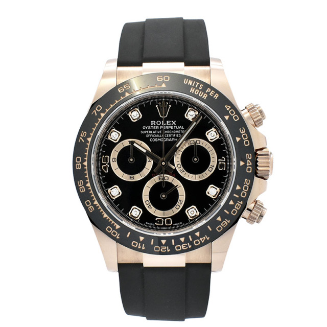 ロレックス　ROLEX　デイトナ　Ref.116515LNG　18KERG　8Pダイヤ　オイスターフレックスベルト　新品