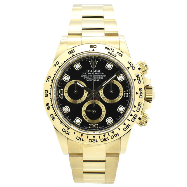 ロレックス　ROLEX　コスモグラフ デイトナ　Ref.116508G　ブラック　2021発表モデル　18KYG　8Pダイヤ　新品