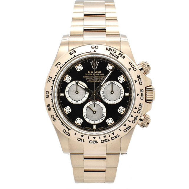 ロレックス　ROLEX　デイトナ　Ref.126505G　ブライトブラック/サンダスト　8Pダイヤ　新品