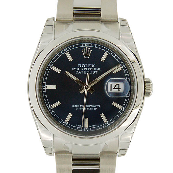 ロレックス　ROLEX　デイトジャスト　Ref.116200　ブルー　SS　メンズ　36mm　新品