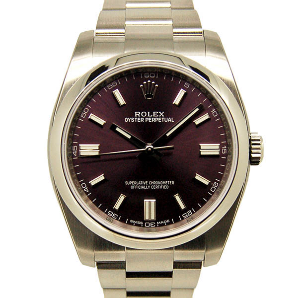 ロレックス　ROLEX　オイスターパーペチュアル　116000　レッドグレープ　36mm　新品