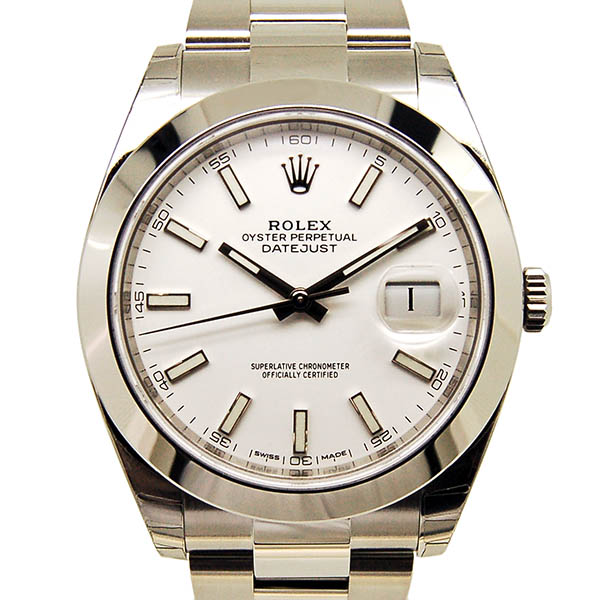 ロレックス　ROLEX　デイトジャスト41　126300　メンズ　ホワイト　新品