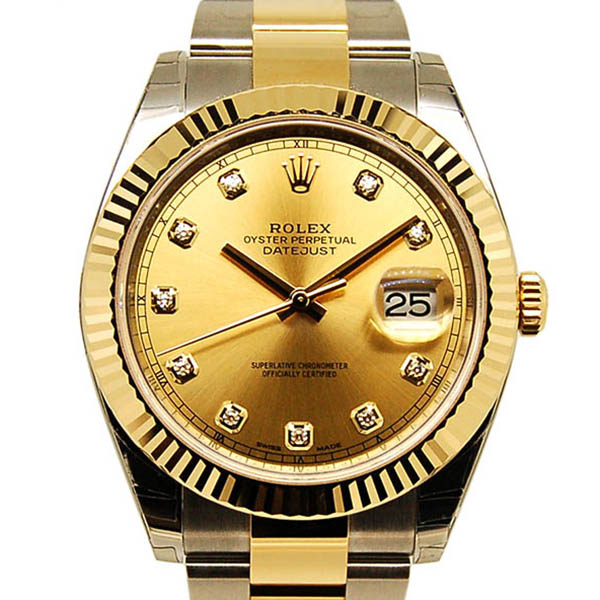 ロレックス　ROLEX　デイトジャスト41　126333G　10Pダイヤ　シャンパン　SS×18KYG　新品