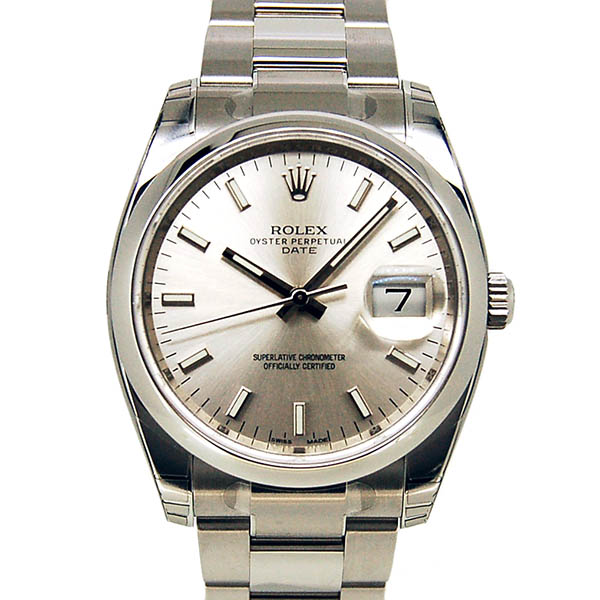 ロレックス　ROLEX　オイスターパーペチュアルデイト　115200　シルバー　34mm　SS　新品