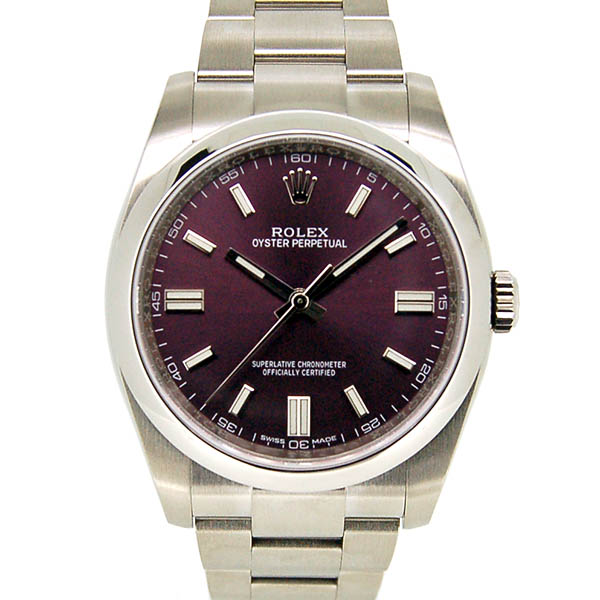 ロレックス　ROLEX　オイスターパーペチュアル　116000　レッドグレープ　36mm　新品