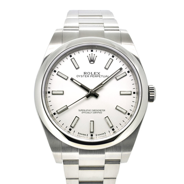 ロレックス ROLEX オイスターパーペチュアル 39 Ref.114300 ホワイト