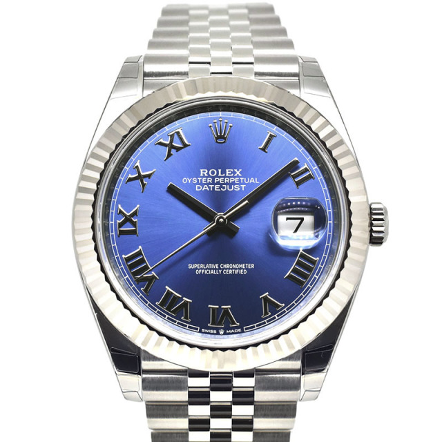 オレンジ ロレックス デイトジャスト41ブルーローマ 126334 ロレックス ROLEX デイトジャスト41 126334 ブルーローマ 41mm 新品