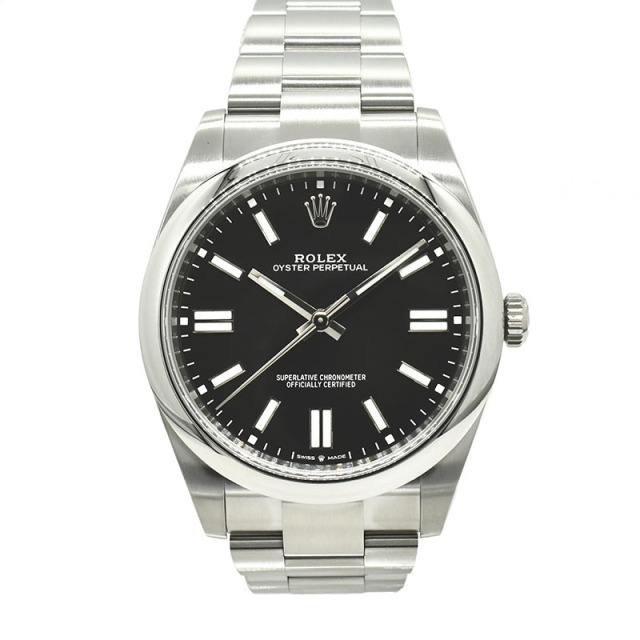ロレックス　ROLEX　オイスターパーペチュアル 41　Ref.124300　ブラック　41mm　新品