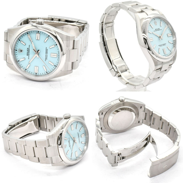 ロレックス ROLEX オイスターパーペチュアル 41 Ref.124300 ターコイズ  