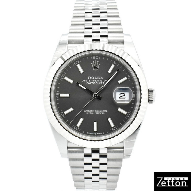 ロレックス ROLEX デイトジャスト 41 126334 自動巻き グレー 41mm メンズ 新品 Zetton
