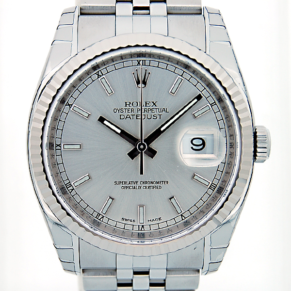 ロレックス　ROLEX　デイトジャスト　Ref.116234　シルバー文字盤　SS×WG　新品