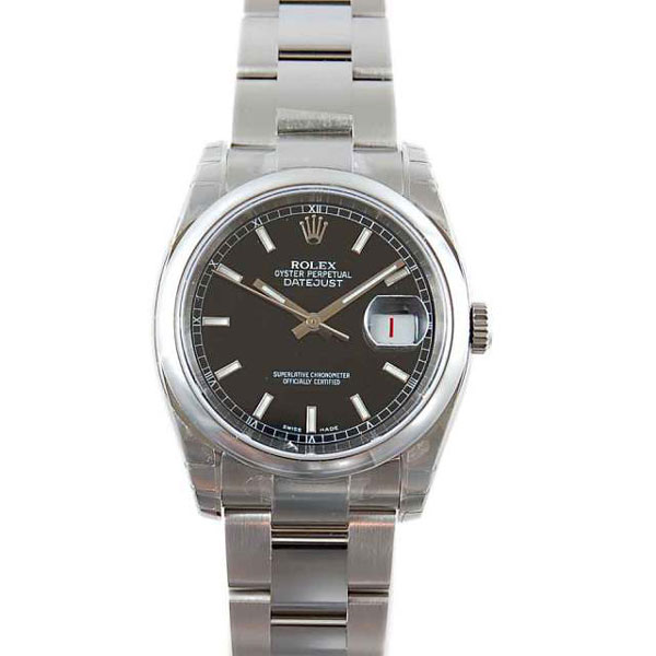 ロレックス　ROLEX　デイトジャスト　Ref.116200　ブラック　バーインデックス　店頭展示処分品　新品