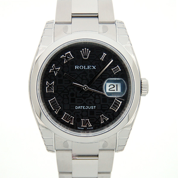 ロレックス ROLEX デイトジャスト Ref.116200 ブラック彫りコンローマ ロレックス ROLEX デイトジャスト Ref.116200 ブラック彫りコンローマ