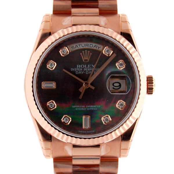 ロレックス　ROLEX　デイデイト　118235FNG　ピンクゴールド　シェルダイヤ　新品