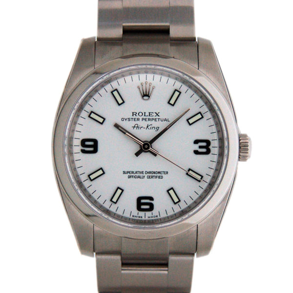 ロレックス　ROLEX　エアキング　Ref.114200　ホワイト369　自動巻　新品