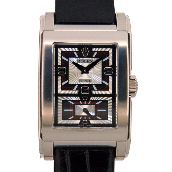 ロレックス　ROLEX　チェリーニ　プリンス　5443/9　K18WG　手巻き　ブラック　バックスケルトン　新品
