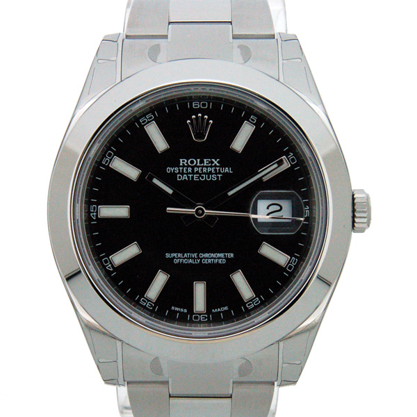 ロレックス　ROLEX　デイトジャスト2　Ref.116300　ブラック　メンズ　41mm　SS　新品